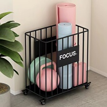 Take wheel yoga mat to take badminton sports fitness equipment for foam axis household basket