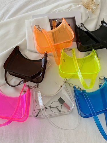 Летняя сумка через плечо, прозрачная модная сумка на одно плечо, ремешок для сумки, сумка подмышку, в корейском стиле