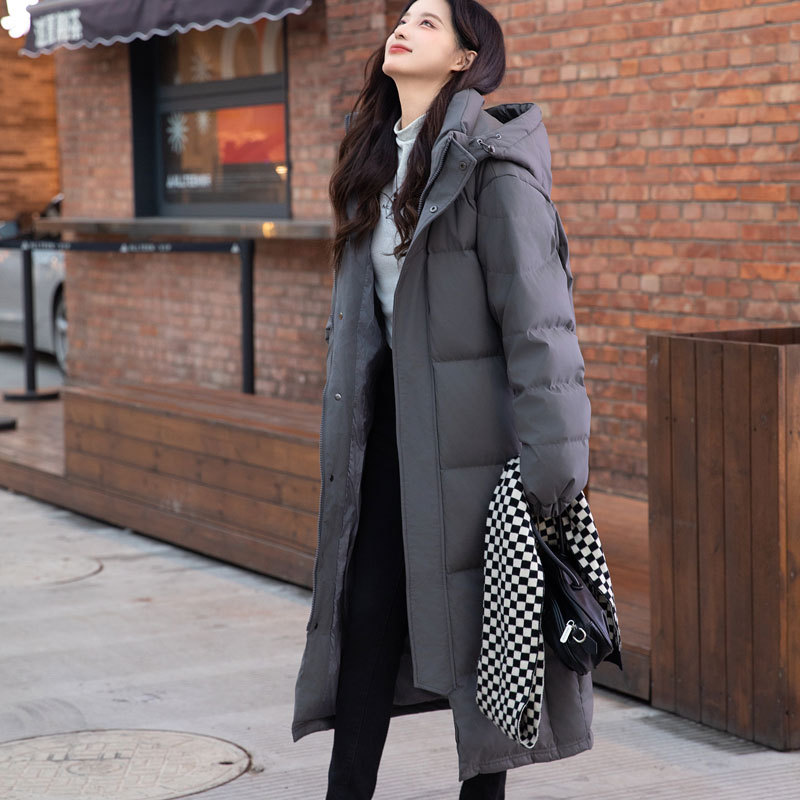 2025 Winter New Style Mid-Length down Jacket Unisex Over-The-Knee Thickened White Duck down Northeast Cold-Resistant Coat 2025 Winter New Style Mid-Length down Jacket Unisex Over-The-Knee Thickened White Duck down Northeast Cold-Resistant Coat