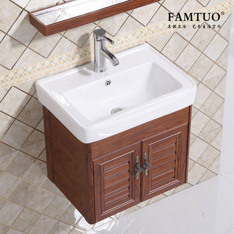 Simple Small Family Type 50 Washbasin Cabinet Combination Home Dressing Room Hanging Wall Style Wash Face Pool Tray Bathroom Pendant Cupboard