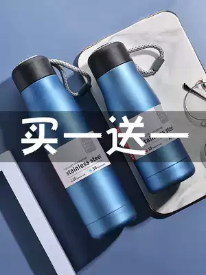 Thermos cup male student personality simple trend portable outdoor portable couple stainless steel sports fitness cup female