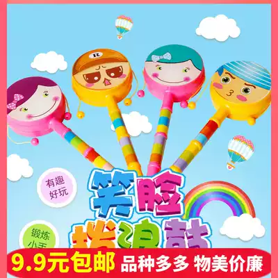 Baby toy cartoon rattle 0-3-6 months hand shaking drum toddler toy 0-2 newborn Bell toy