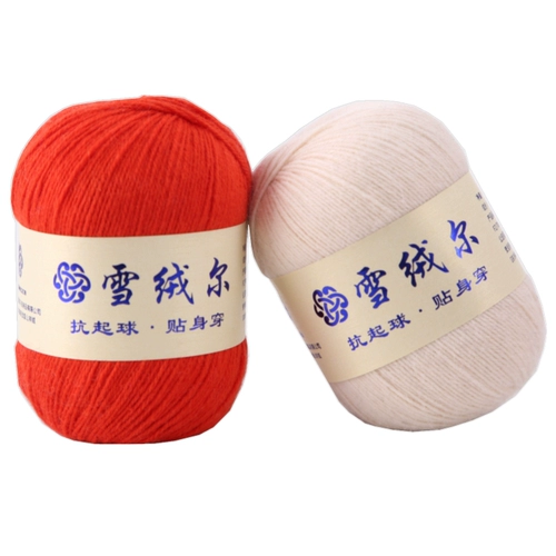 雪绒尔 Кашемировый шарф ручной работы, клубок пряжи