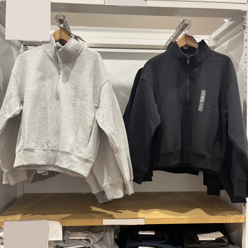 Half-Zip Sweatshirt for Women and Men, Collaboration Style, 2026 Spring and Autumn New Loose Casual Top 491119 Half-Zip Sweatshirt for Women and Men, Collaboration Style, 2026 Spring and Autumn New Loose Casual Top 491119