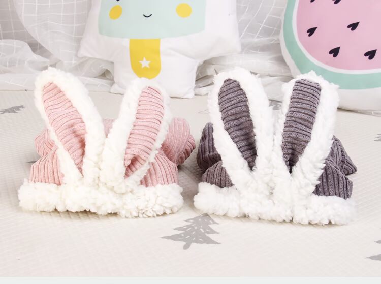 Quần áo chó con chó màu đỏ gấu gấu mùa thu và mùa đông cộng với nhung quần áo dày cho chó con chó nhỏ quần áo mèo - Quần áo & phụ kiện thú cưng áo cho thú cưng