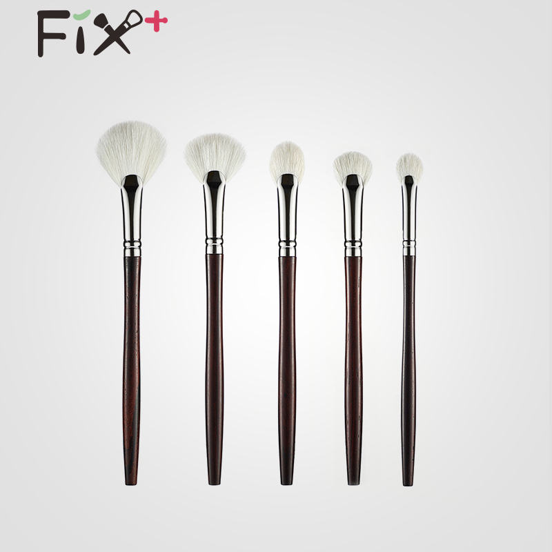 Fisgarfen 5-Piece Fan-Shaped Makeup Brush Set H24H25H26H27H28 Beauty Tools Animal Hair Highlight Brush