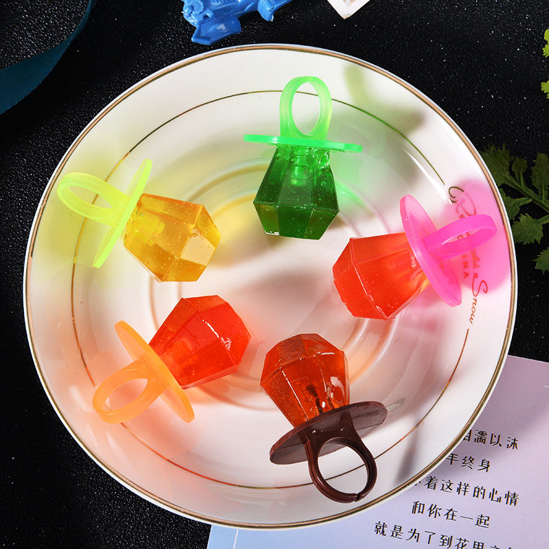 Diamond Ring Candy 12g*30 Carmelite Creative Diamond Candy Nipple Magic Finger Candy Fruit Candy Children's Candy