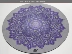 Ốc sên đường kính 40 cm đệm tròn nhỏ,, thiền, thảm yoga, thảm sàn, thảm trải bàn, thiền dây band tập mông Yoga