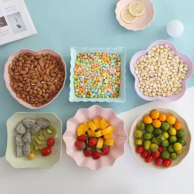 Fruit plate Household large creative nut plate Coffee table simple candy plate Melon seed plate snack plate Fruit plate