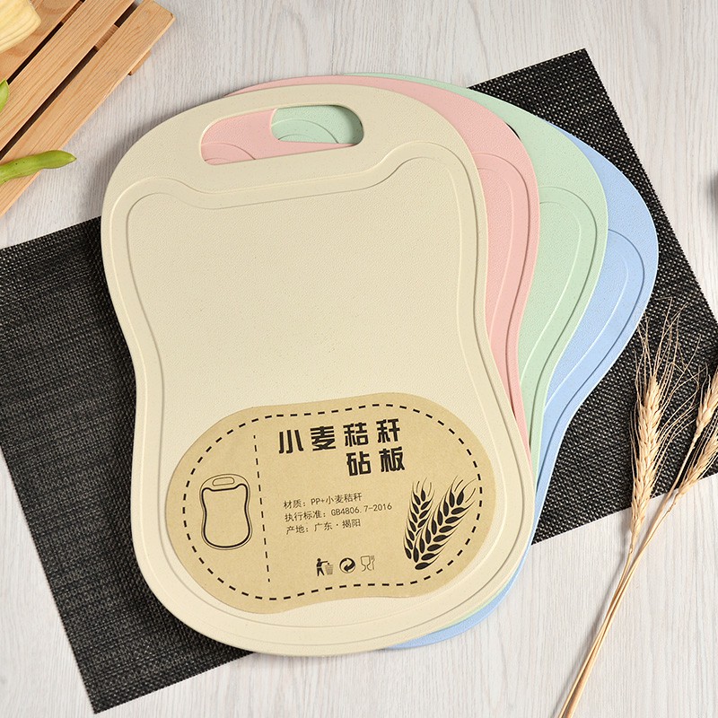 Wheat cutting board Plastic household cutting board Pallet Cutting fruit cutting board Antibacterial knife board Fruit chopping board Mildew cutting board