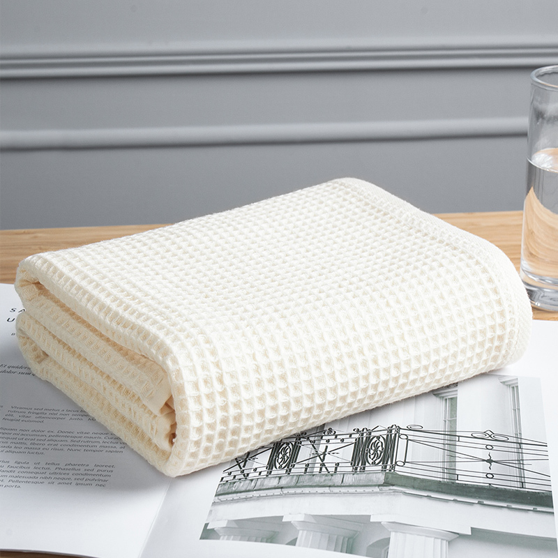 Exported to Japan! Pure Cotton Towels, Bath Towels, All-Cotton Waffle Weave Absorbent Face Towels, Household Honeycomb Pattern Hand Towels, Face Wash Towels