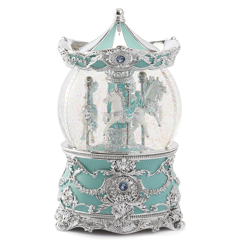 JARLL Crystal Ball Sky Sky City Music Box Swivel Trojan Box Girl Girl Girl Child Birthday Present