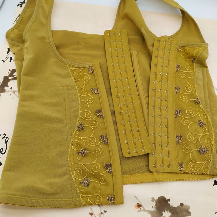 Mid-pulse breasted gold waist clip 15-buckle extension buckle Gold 15-breasted bra buckle Mid-pulse body jacket breasted