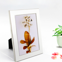 Modern simple stainless steel metal three-dimensional photo frame table 6 8 10 inch 12 inch wall hanging image frame custom picture frame