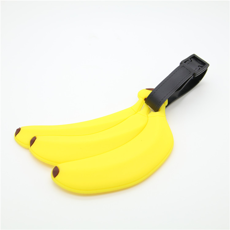 Fruit Banana Luggage card banyana suitcase listed for hanging tag logo Pendant Satchel Bag