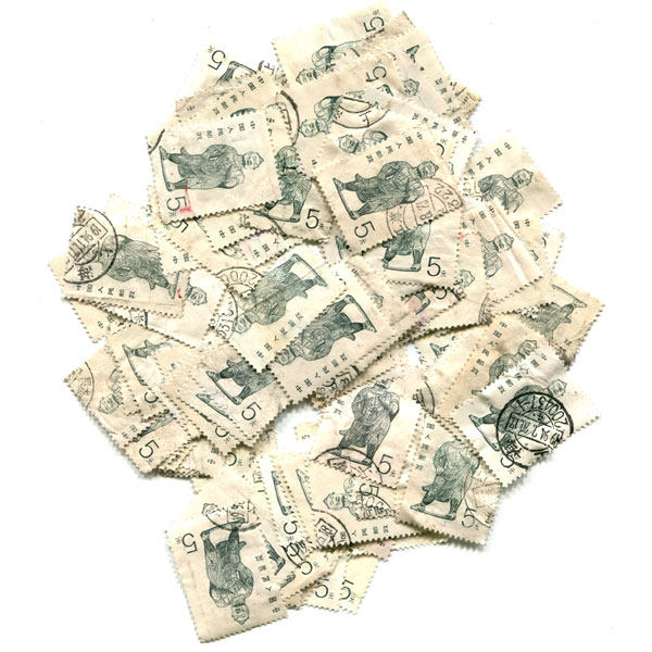 Pu 24 China Grotto Art Longmen Grottoes Lux R24 5 yuan stamps 100 pieces