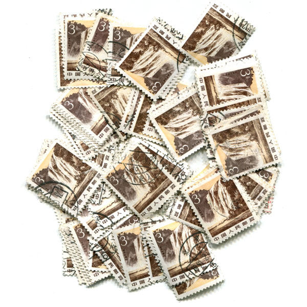 Pu 22-Motherland Scenery R22 (5-1) Huangguoshu Waterfall Letter Sales Ordinary Stamps (Shadow Version) 100