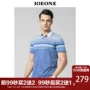 Jiu Mu Wang nam ngắn tay T-Shirt thời trang giản dị văn phòng kinh doanh công nhân Slim xu hướng bông làm bóng POLO áo sơ mi nam áo ba lỗ nam