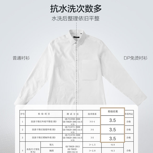 [DP No Ironing] Jiumu Wang Easy-Care Shirt 2024 Summer New Business Anti-wrinkle Formal ເສື້ອແຂນຍາວສໍາລັບຜູ້ຊາຍ