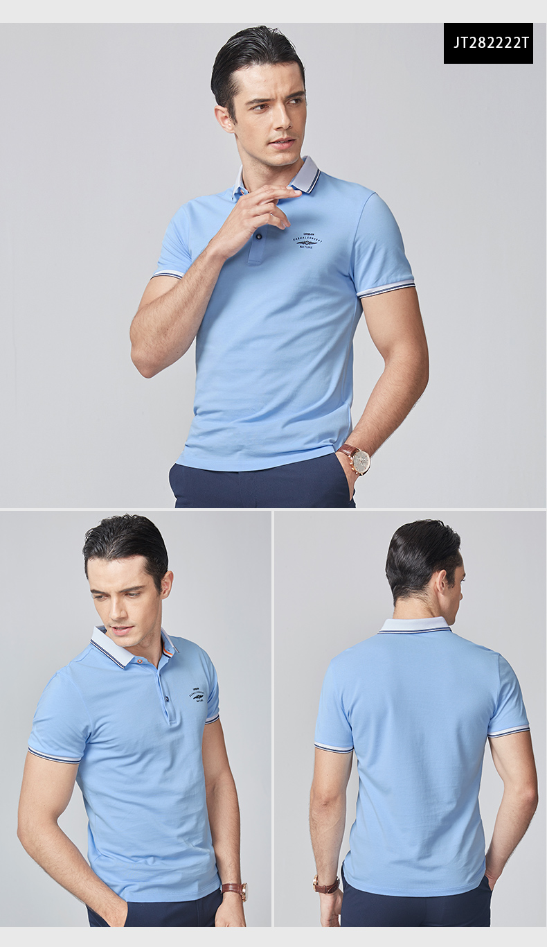 Chín động vật chăn nuôi nam ngắn tay T-Shirt 2018 mùa hè mới kinh doanh ve áo POLO áo sơ mi nam casual slim t-shirt nam