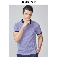 Chín động vật chăn nuôi nam ngắn tay T-Shirt 2018 mùa xuân mới thời trang POLO áo sơ mi kinh doanh bình thường Slim T-Shirt nam áo thun pierre cardin