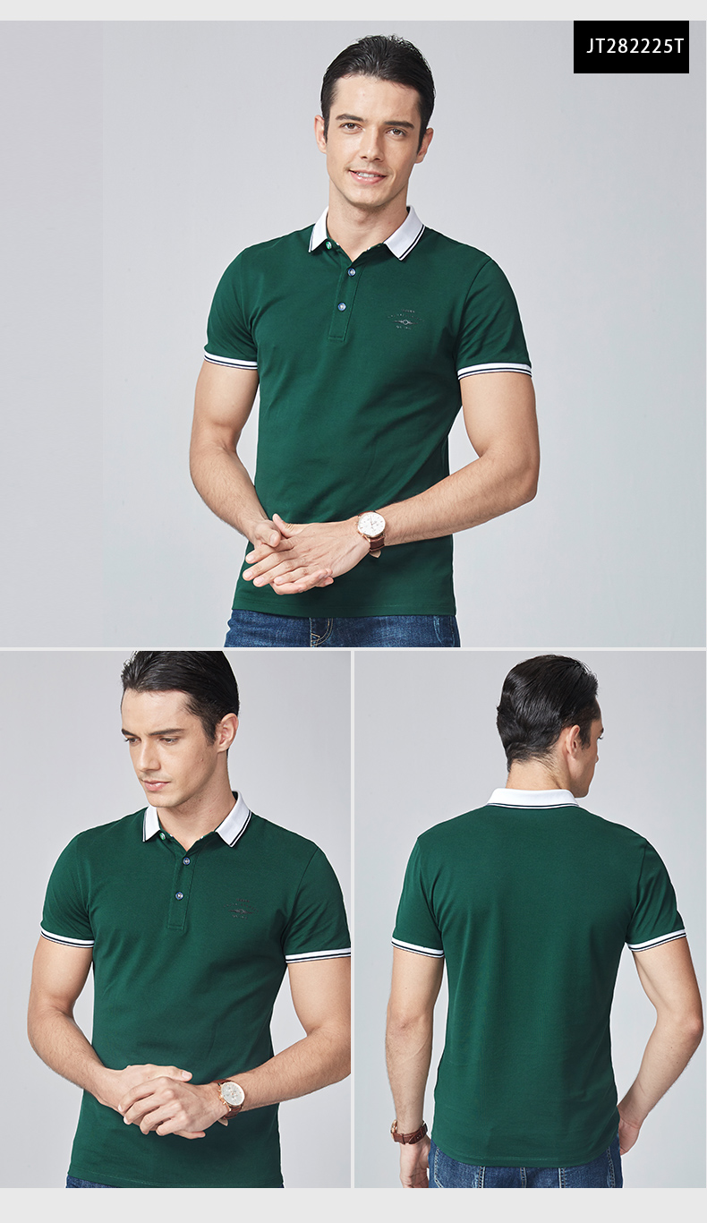 Chín động vật chăn nuôi nam ngắn tay T-Shirt 2018 mùa hè mới kinh doanh ve áo POLO áo sơ mi nam casual slim t-shirt nam