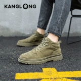 康龙 Весенние новые ботинки Martin British Style Retro Trendy Leisure Универсальная классическая рабочая обувь