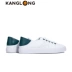 Aokanglong 2020 mùa xuân mới thời trang mũi tròn viền ren giày màu trắng có thể được bước vào chân giày phụ nữ cắt thấp - Giày cắt thấp