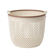 New imitation rattan household dirty clothes basket bathroom dirty clothes storage basket portable dirty clothes storage bucket storage basket