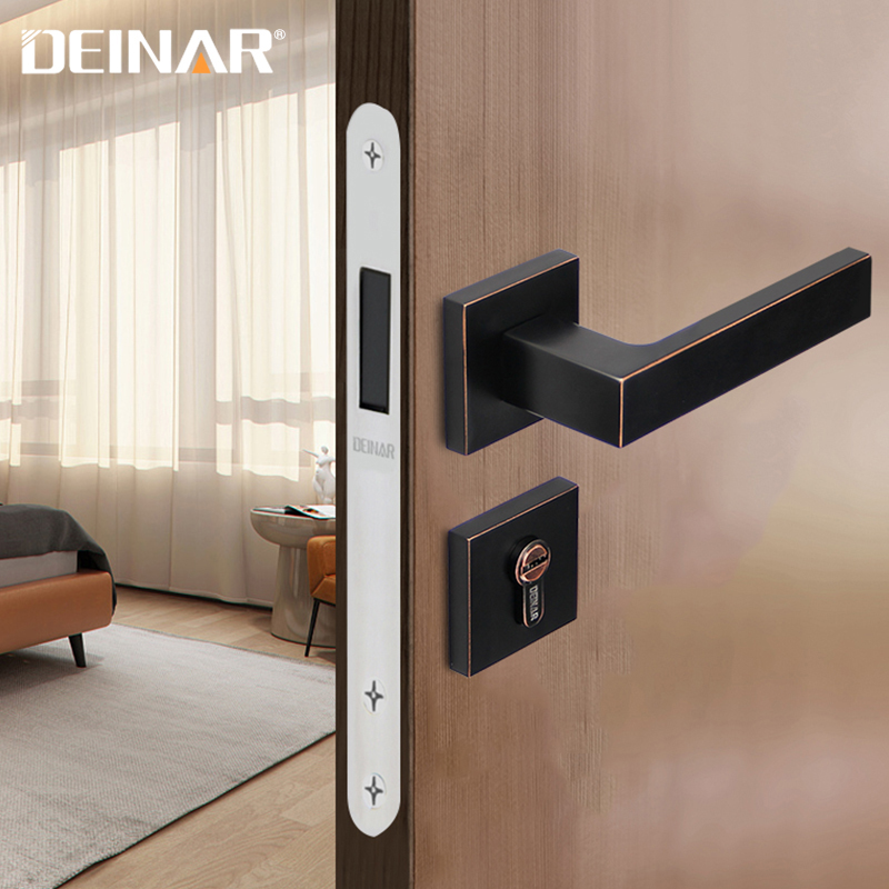 German DEINAR American Door Lock Two-piece Lock Room Indoor Bedroom Mute Magnetic Attraction Silent Door Lock Three Sets