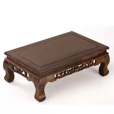 Mahogany Kang table Chicken wing wood solid wood kang low table Antique carved low table Tatami balcony small coffee table
