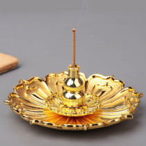 Non-pure copper gourd fragrant holder sandalwood stove lotus base incense stick creative pan incense line incense box household Buddha gear