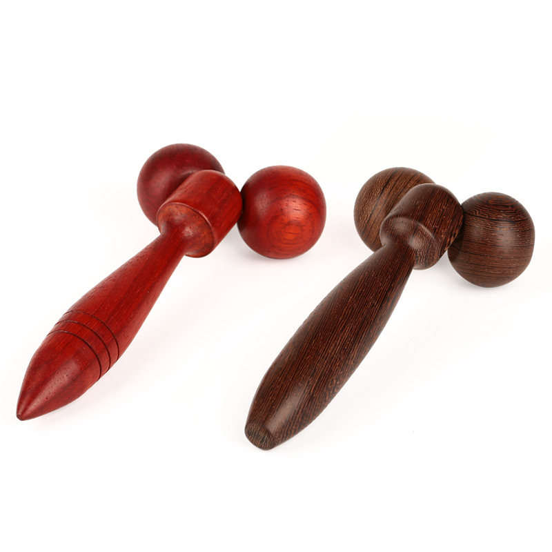 Chicken Wings Woody Roller Massager Solid Wood Slim Face Manual Face Back Arm Neck Leg Massage Stick