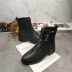 Martin boots nữ phong cách Anh 2019 mới thu đông da học sinh phiên bản hàn quốc của giày cổ ngắn hoang dã giày xe máy ủng trẻ em - Giày ống