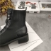 Martin boots nữ phong cách Anh 2019 mới thu đông da học sinh phiên bản hàn quốc của giày cổ ngắn hoang dã giày xe máy ủng trẻ em - Giày ống