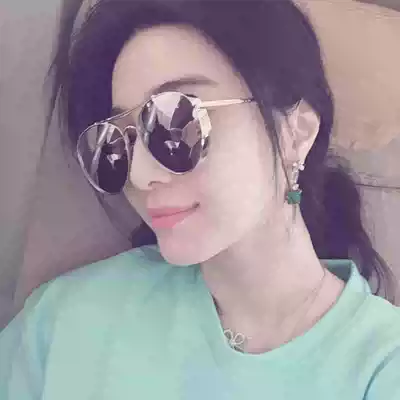 GM sunglasses 2021 New Fan Bingbing Chen Weiting with glasses men big face thin net red sunglasses women tide