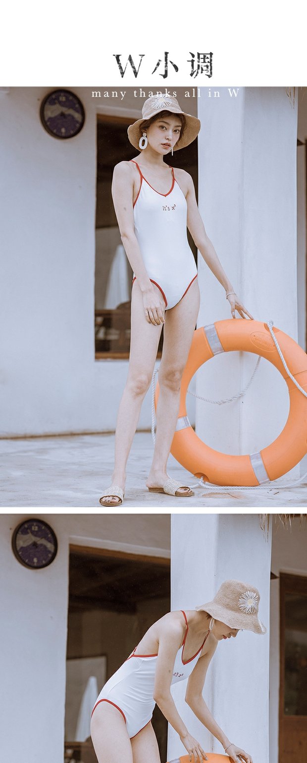 Tương lai đã đến - W bikini nhỏ dính liền với nước hồ bơi bảo thủ chết người là áo tắm mỏng hở lưng gợi cảm mỏng manh bikini liền thân