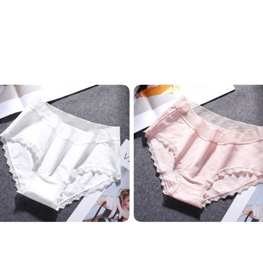 Nhiều lựa chọn từ 2-3 quần áo cotton Hàn Quốc phiên bản của womens đồ lót womens bông không dấu giữa eo sexy ren tam giác.