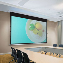 Ceiling ceiling hidden embedded electric remote control wireless HD 4K 3D anti-light home cable projection screen