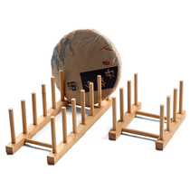  Tea rack Tea cake rack Puer tea cup rack Tea bracket Household solid wood bracket placement rack Tea display rack Tea rack bracket
