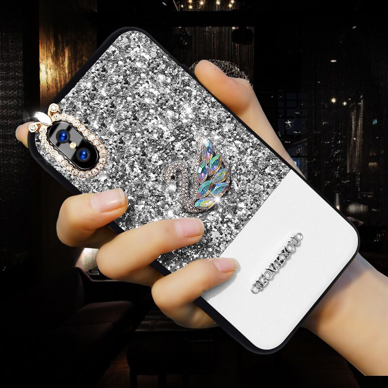 Apple X mobile phone shell iphonex new net red creative iPoneX all-inclusive anti-fall women 8x set of voice shake brand