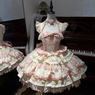 【 Limited Stock 】· (Flower Bell Dream) Original Design Lolita dress by Pudding Lolita, official version