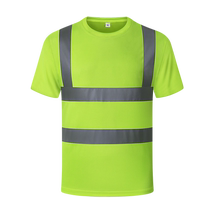 LIKAI reflective safety vest quick-drying short-sleeved road construction work clothes construction T-shirt fluorescent vest customization