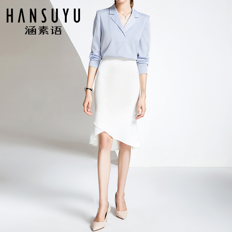 Career suit female fashion temperament workplace goddess interview work suit high-end celebrity business dress