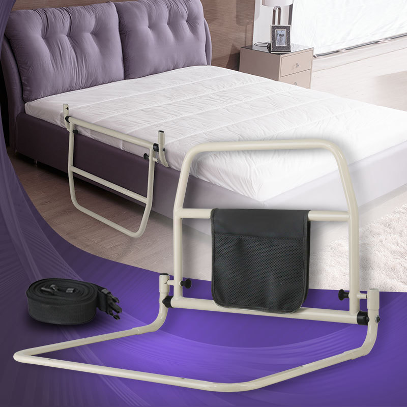 Foldable Bedside Armrest Guardrail for the Elderly Pregnant Women Get Up Helping Bracket Bed Care Supplies Aluminum Alloy