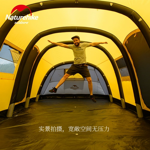 Naturehike, вторая комната, одна гостиная, казармы на открытом воздухе, осадки, 5-8 человек, большие 10 человек 10 человек надувные палатки