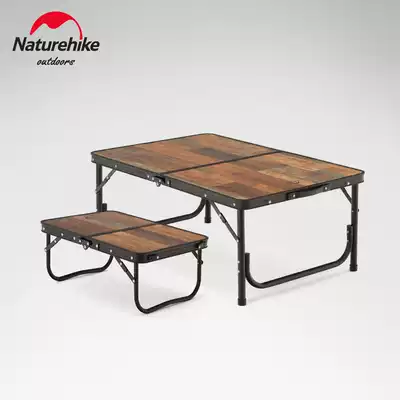 Naturehike Luye outdoor folding table Portable aluminum alloy foldable picnic barbecue small table