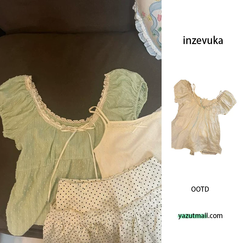 Кружевной пояс, летняя футболка, облегающий комплект, с коротким рукавом