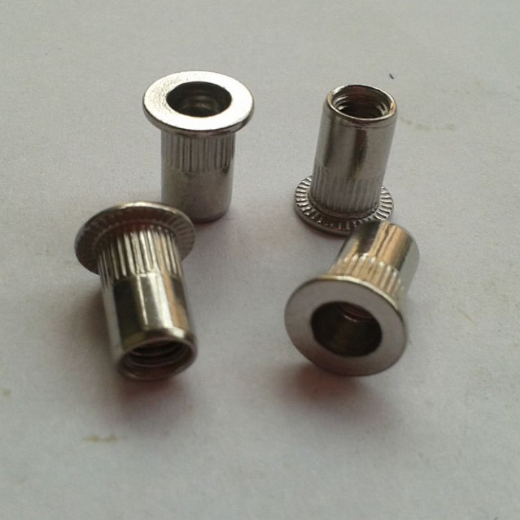 Stainless steel flat head vertical stripe pull riveting nut stainless steel pull cap stainless steel Rhens M5 * 6 9 * 13