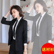 Professional suit suit fashion temperament business formal female college student work interview autumn and winter ol suit overalls